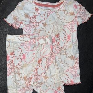 Adorable Kids Pajamas Set - Pink and Brown